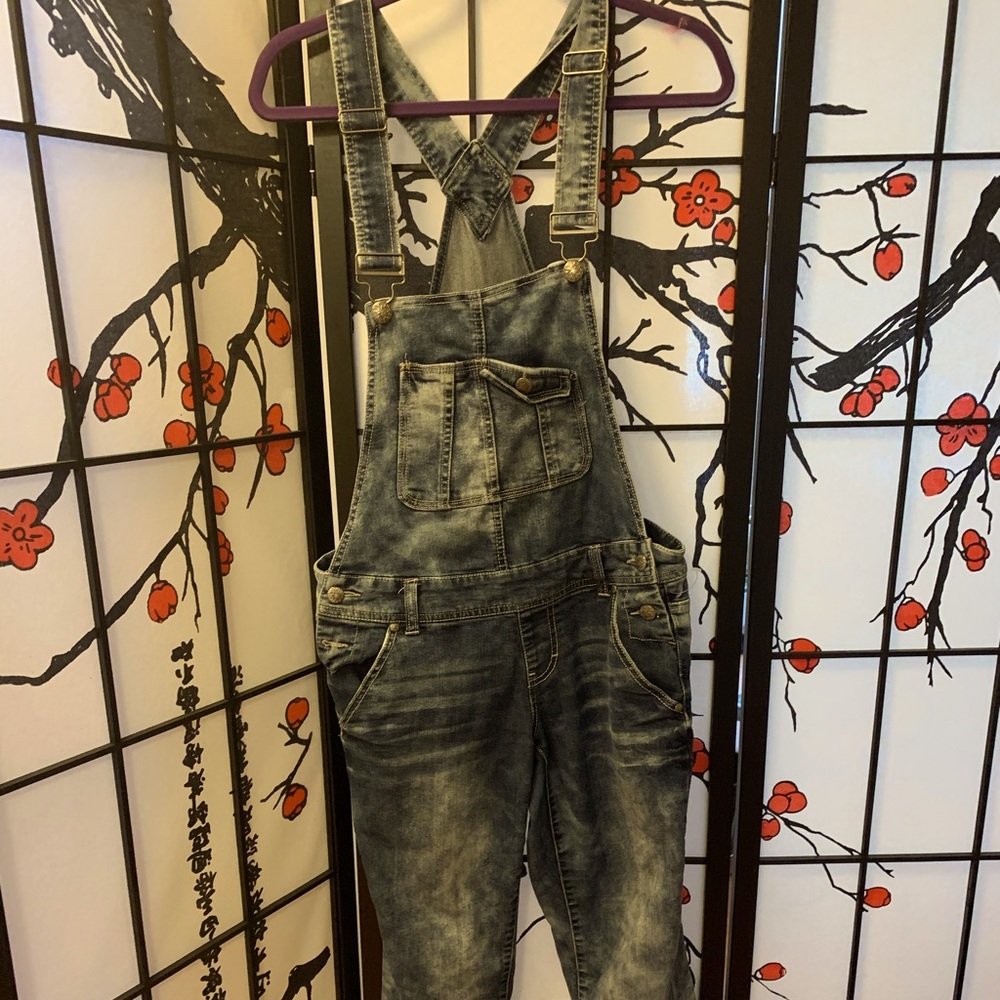 Blue Spice Acid Wash Overalls Size 7